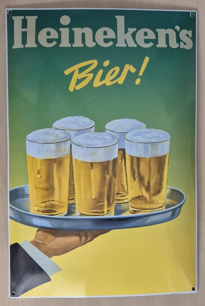 EMAILLE HEINEKEN GEBOLD 60 x 40, Ophalen
