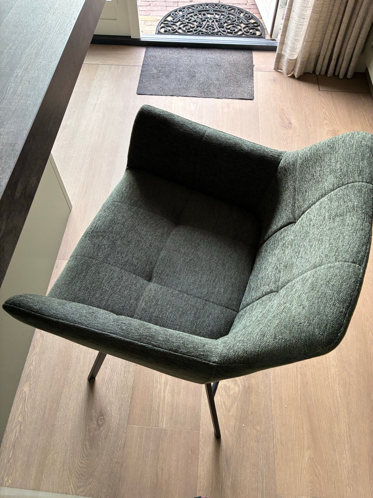 2 Stijlvolle barkruk Leenbakker - Comfortabel en modern, Ophalen, Gebruikt, Met voetsteun, 60 tot 90 cm