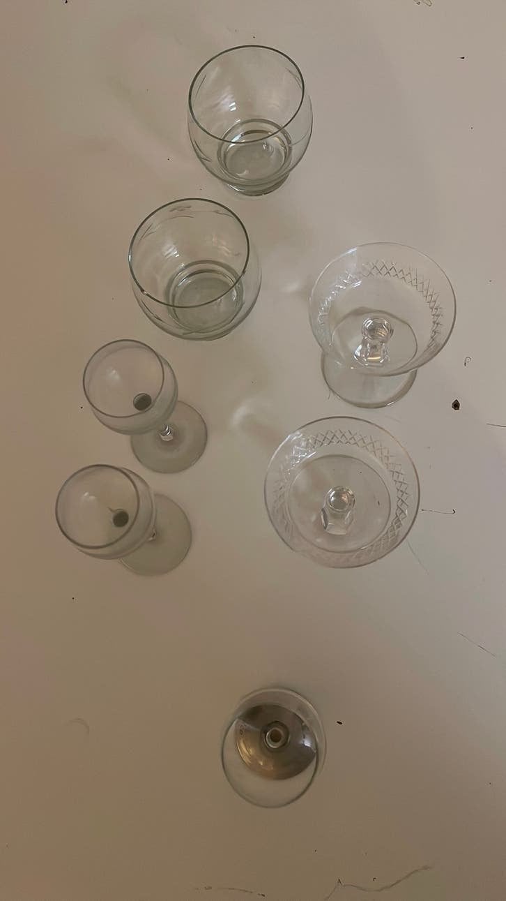 Diverse glaasjes ( sets van 2), Verzamelen, Glas en Borrelglaasjes, Ophalen of Verzenden, Gebruikt, Borrel- of Shotglas