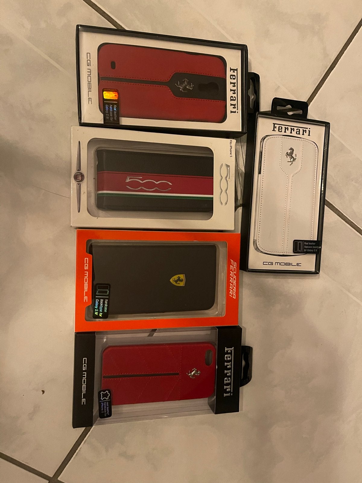 Diverse Ferrari en Fiat 500 telefoonhoesjes, Ophalen of Verzenden, Nieuw, Hoesje of Tasje