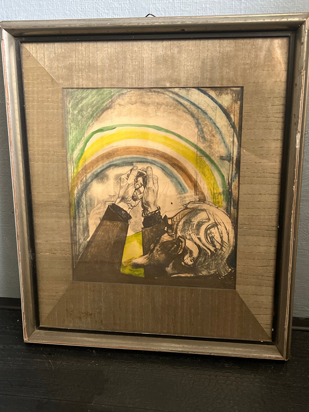 Ingelijste originele gesingeerde Ets Jan Thoorop, Dagelijks leven, Ophalen of Verzenden, Gesigneerd, 1950 - 1999