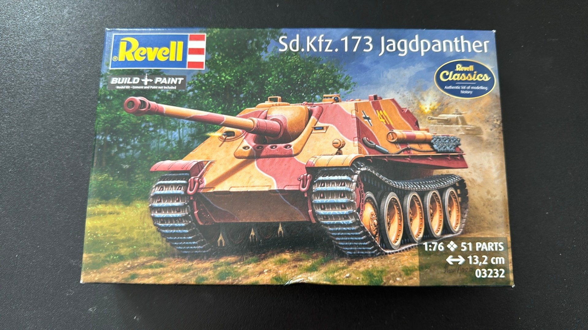 Revell Sd.Kfz. 173 Jagdpanther - Fabrieksverzegeld, Tank, Nieuw, Ophalen of Verzenden, 1:32 tot 1:50