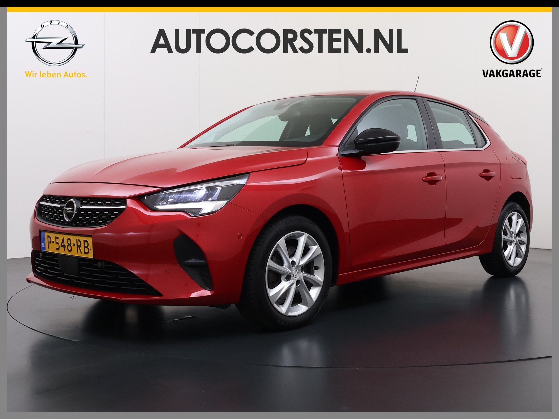 Opel Corsa 5Drs 101PK Elegance 360°Camera Keyless Dodehoekd, Auto's, Voorwielaandrijving, Dealer onderhouden, 101 pk, Gebruikt