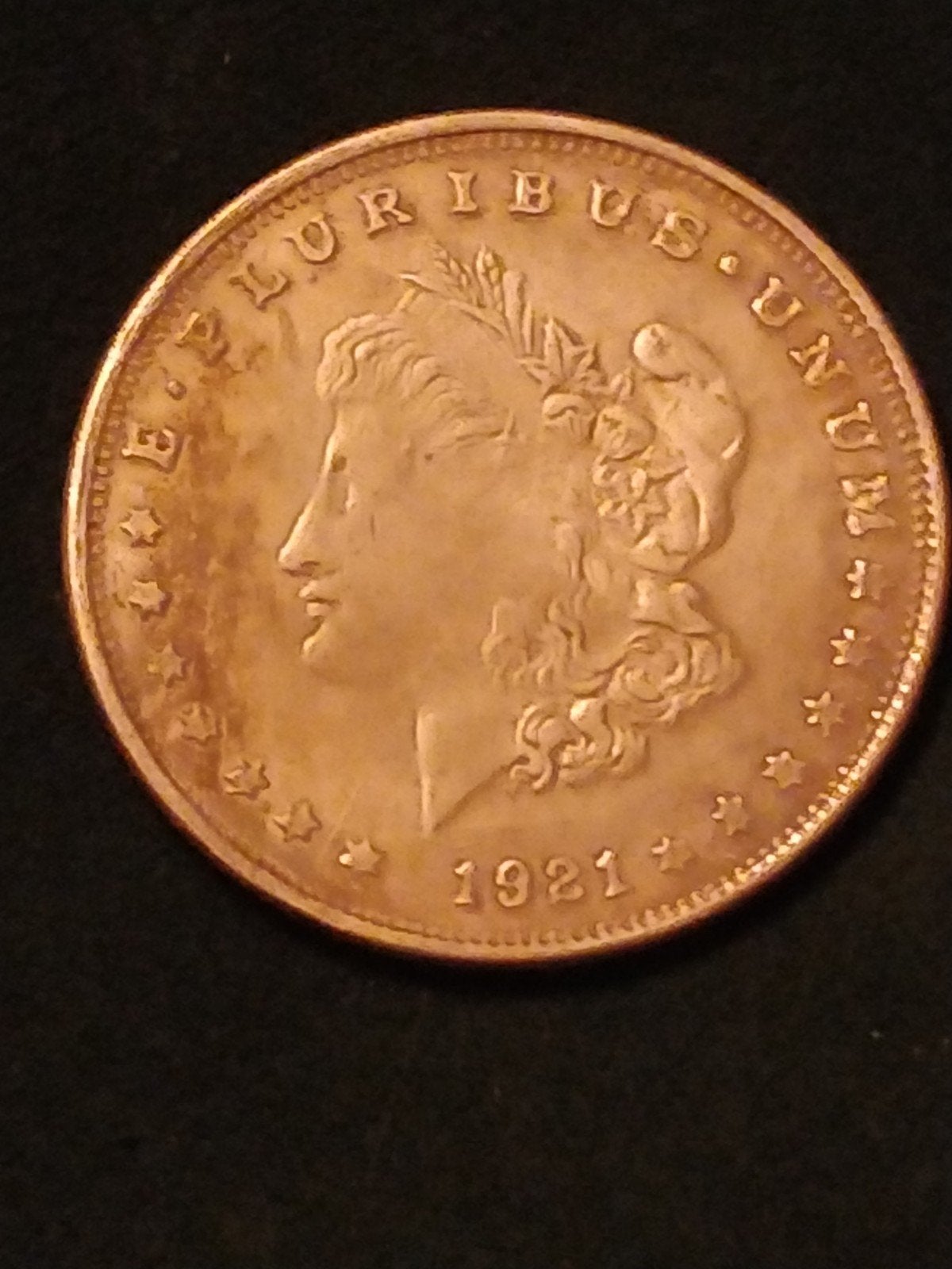 Replica zilverkleurige munt 1921 - One Dollar, Ophalen of Verzenden, Losse munt, Zilver
