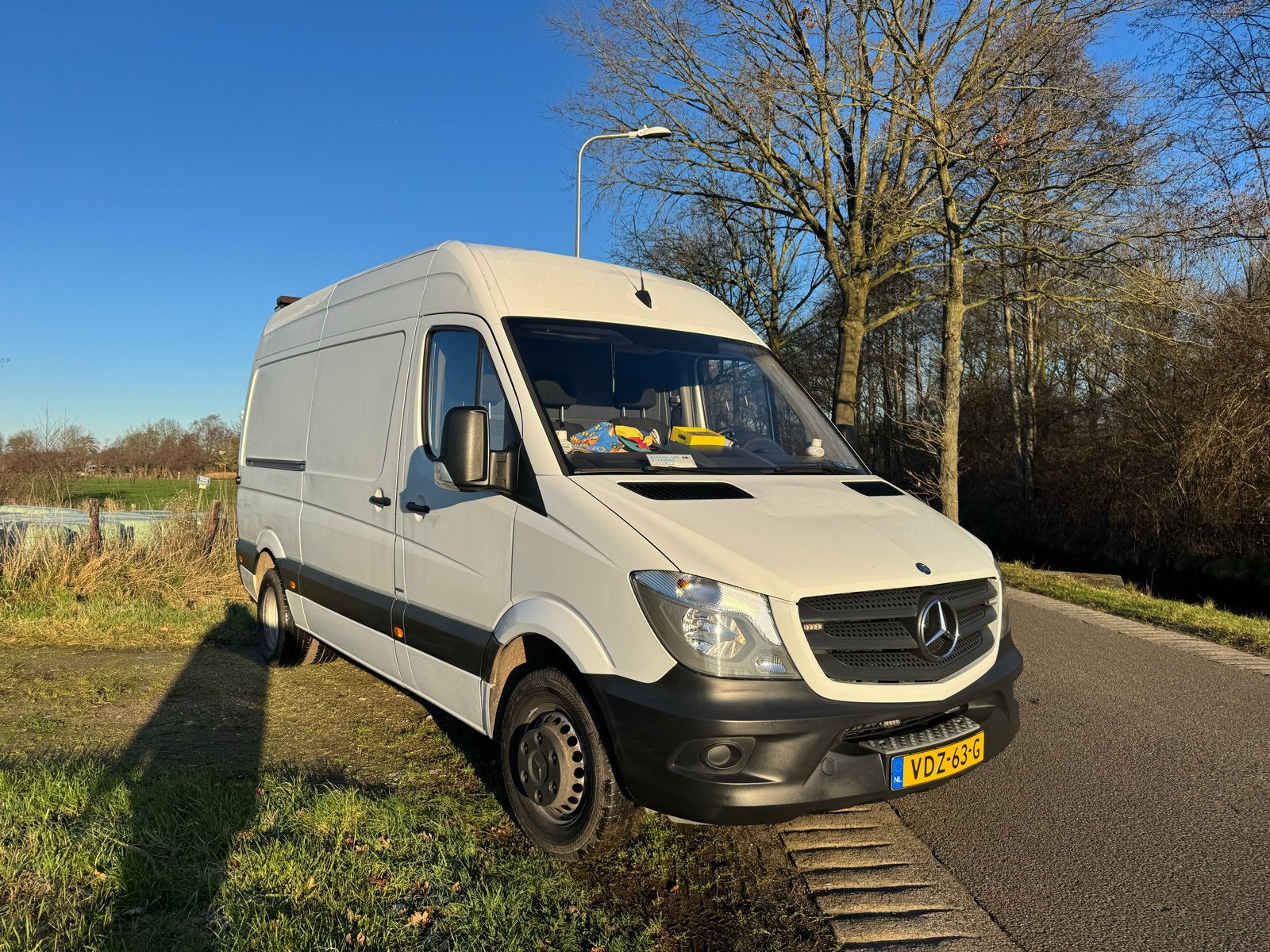 Mercedes-Benz Sprinter  516 CDI 4X2 2015, Auto's, Bestelauto's, Automaat, Euro 6, 4 cilinders, Electronic Stability Program (ESP)