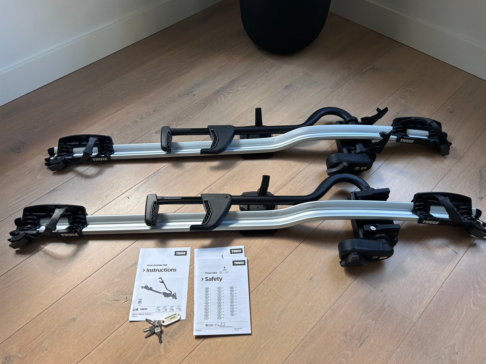 Thule ProRide 598 fietsendragers (set van 2), Ophalen, Zo goed als nieuw