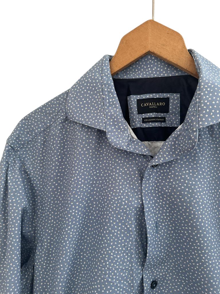 Cavallaro Napoli blouse M, Blauw, Ophalen of Verzenden, Zo goed als nieuw