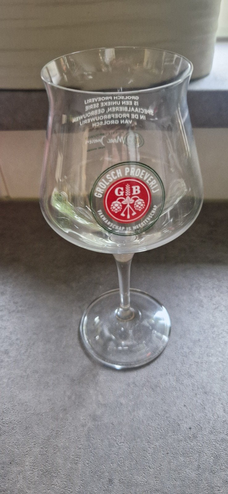Grolsch Proeverij bierglas - Leuk voor de verzamelaar!, Ophalen of Verzenden, Zo goed als nieuw