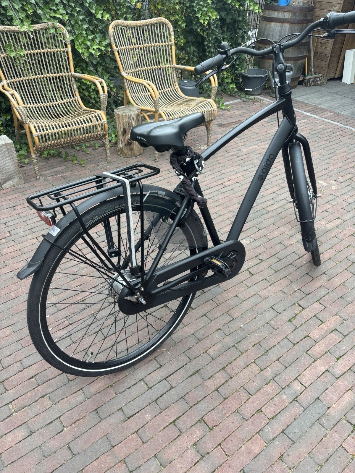 Mooie Aldo C7 Herenfiets - matzwart - zeer nette staat