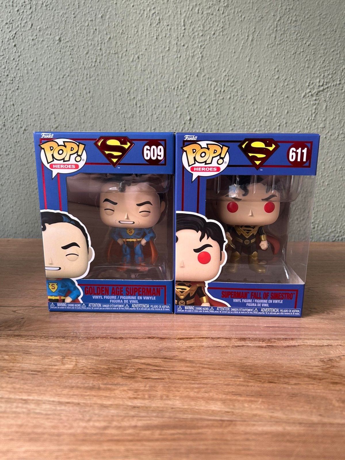 Funko Pop Superman Set #609 & #611 DC Comics Nieuw, Ophalen of Verzenden, Zo goed als nieuw