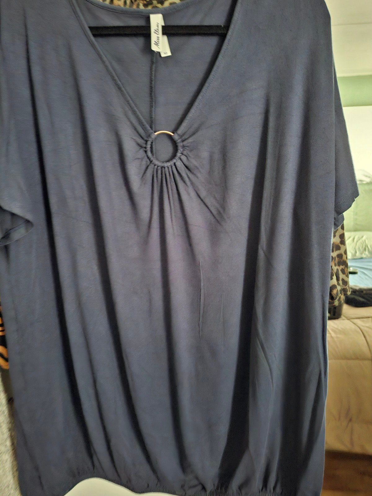 Shirt missetam maat 50, Kleding | Dames, Grote Maten, Ophalen of Verzenden, Zo goed als nieuw, Blauw, Shirt of Top