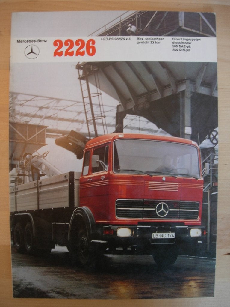Mercedes 2226 LP LPS Brochure 1973 – LP2226 LPS2226, Zo goed als nieuw, Mercedes-Benz, Mercedes, Ophalen of Verzenden