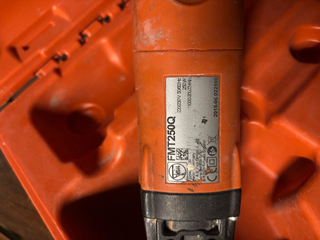 Fein FMT 250 Q, Ophalen, Gebruikt