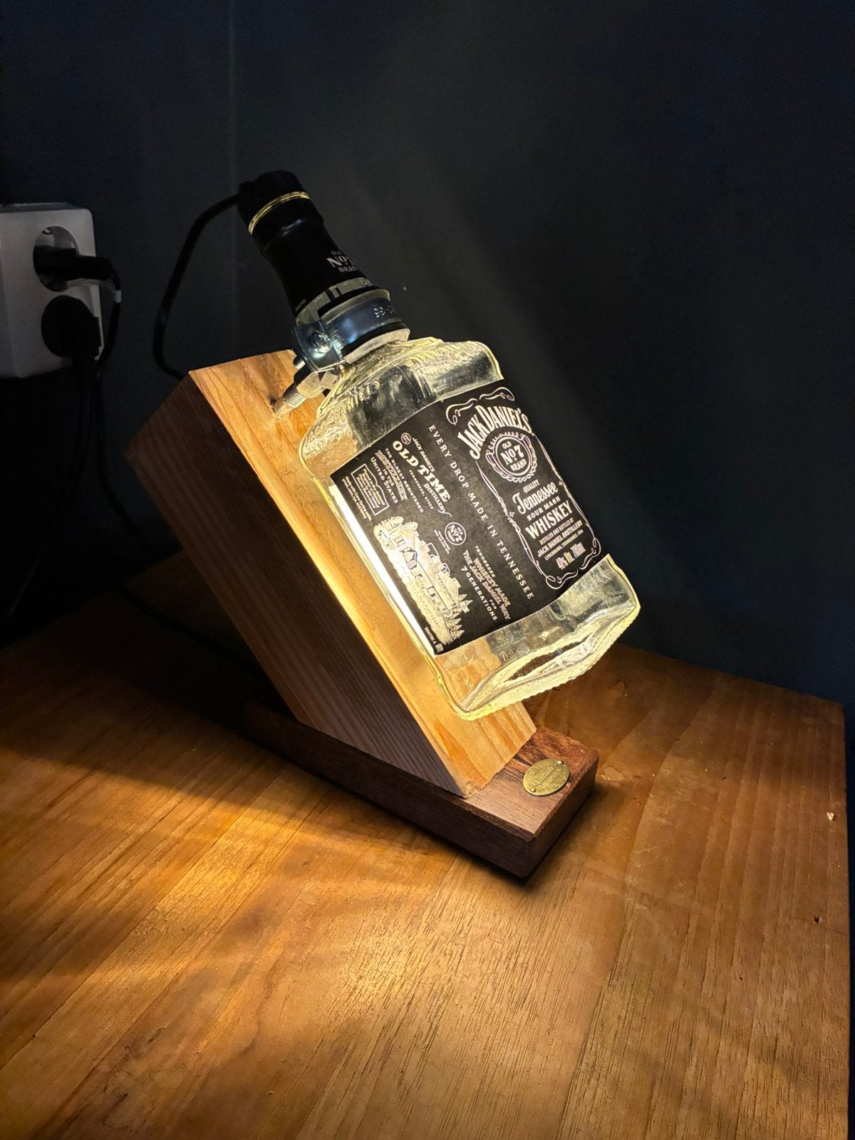Jack Daniel’s tafellamp, Nieuw, Sfeerlamp, Glas, E27 (groot)