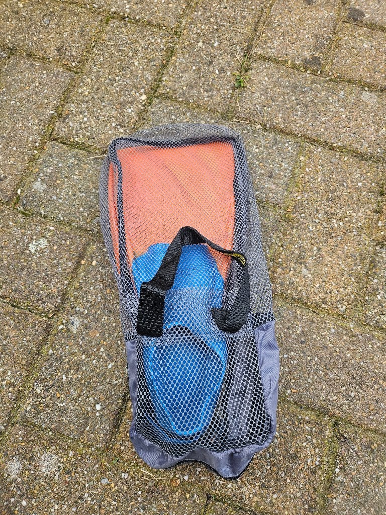 Zwemvliezen voor kinderen – blauw/oranje, Watersport en Boten, Ophalen of Verzenden, Zo goed als nieuw, Zwem- of Duikvliezen