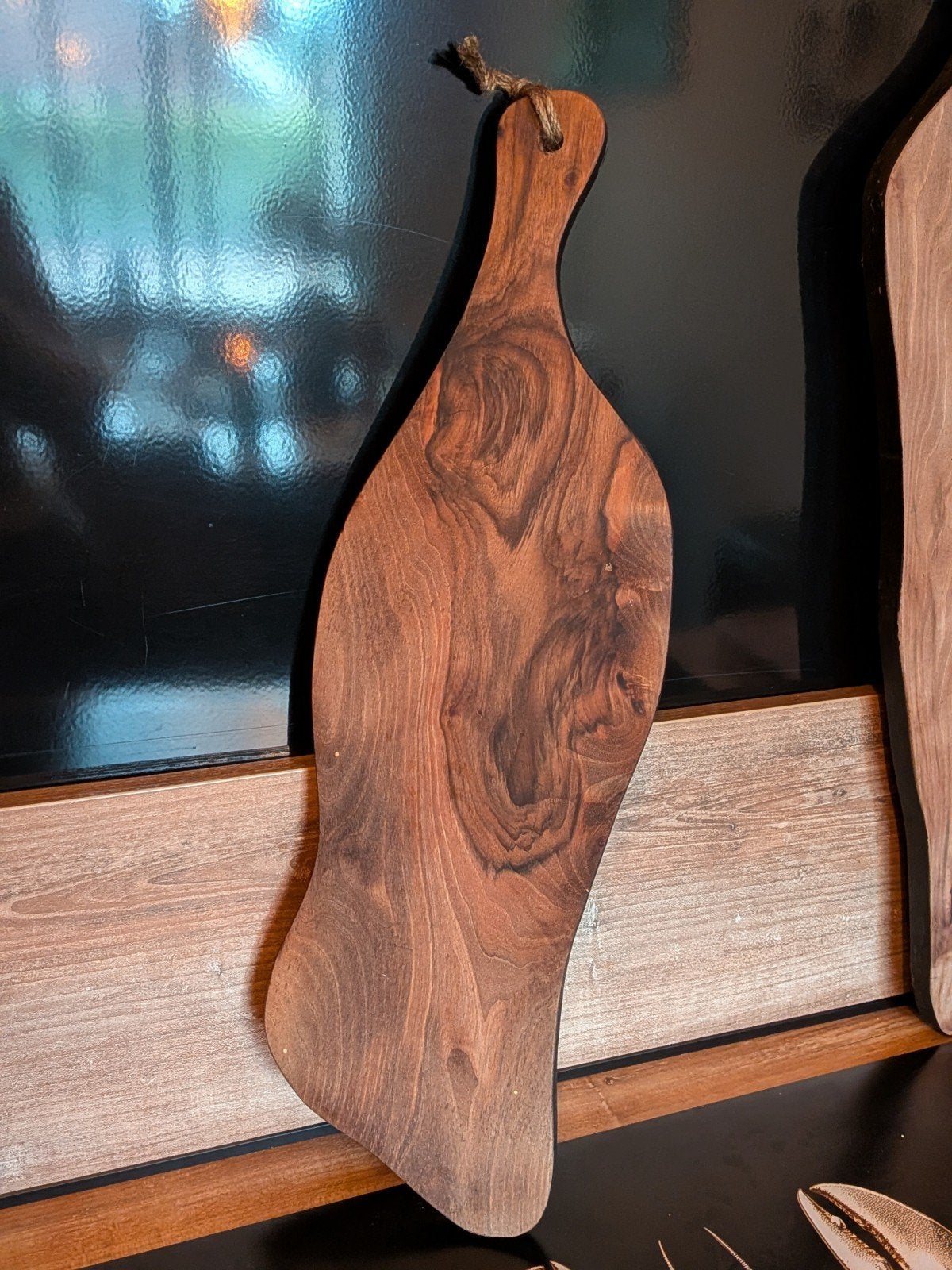 Kleine borrelplank van hout, Hout, Snij-/serveerplank, Ophalen of Verzenden, Zo goed als nieuw