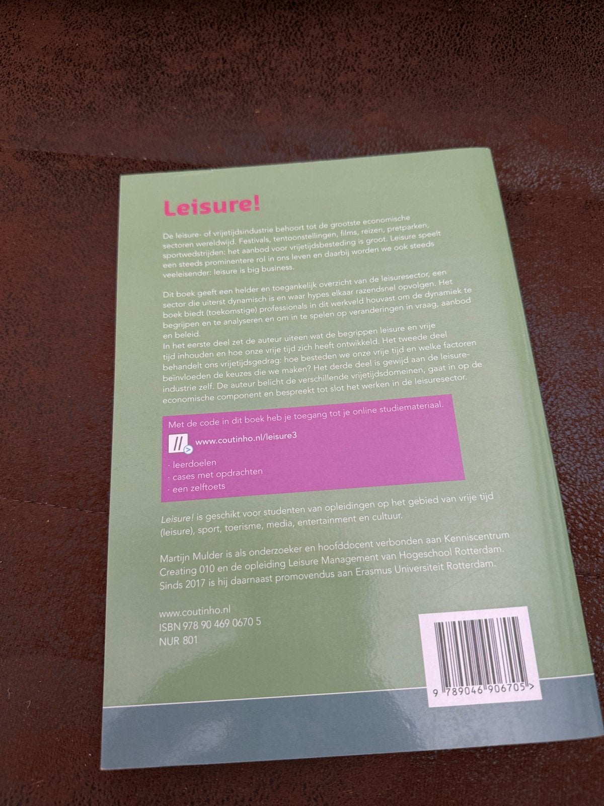 Leisure! Inleiding in de vrije tijd - Martijn Mulder, Boeken, Ophalen, Zo goed als nieuw, HBO