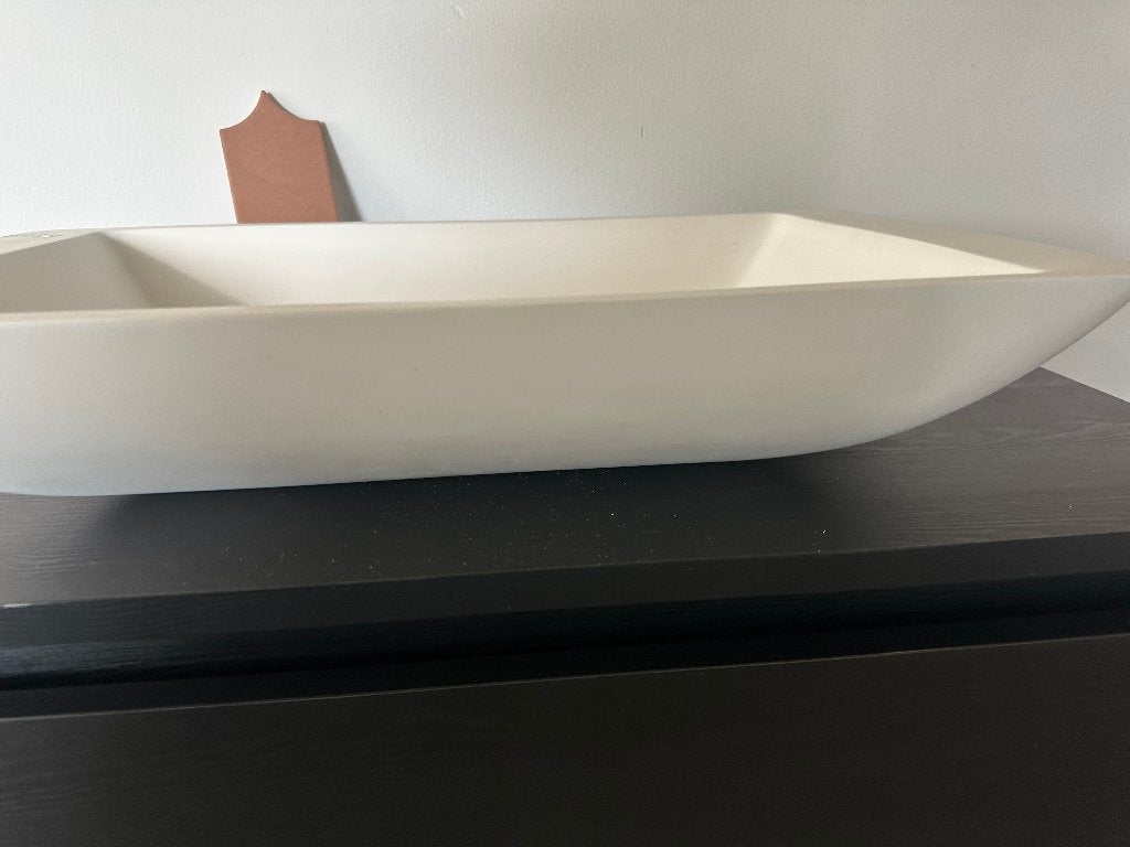 Wastafel Waskom Solid Surface Mat wit 59x35, Doe-het-zelf en Verbouw, Sanitair, Ophalen, Nieuw, Wastafel, Onbekend