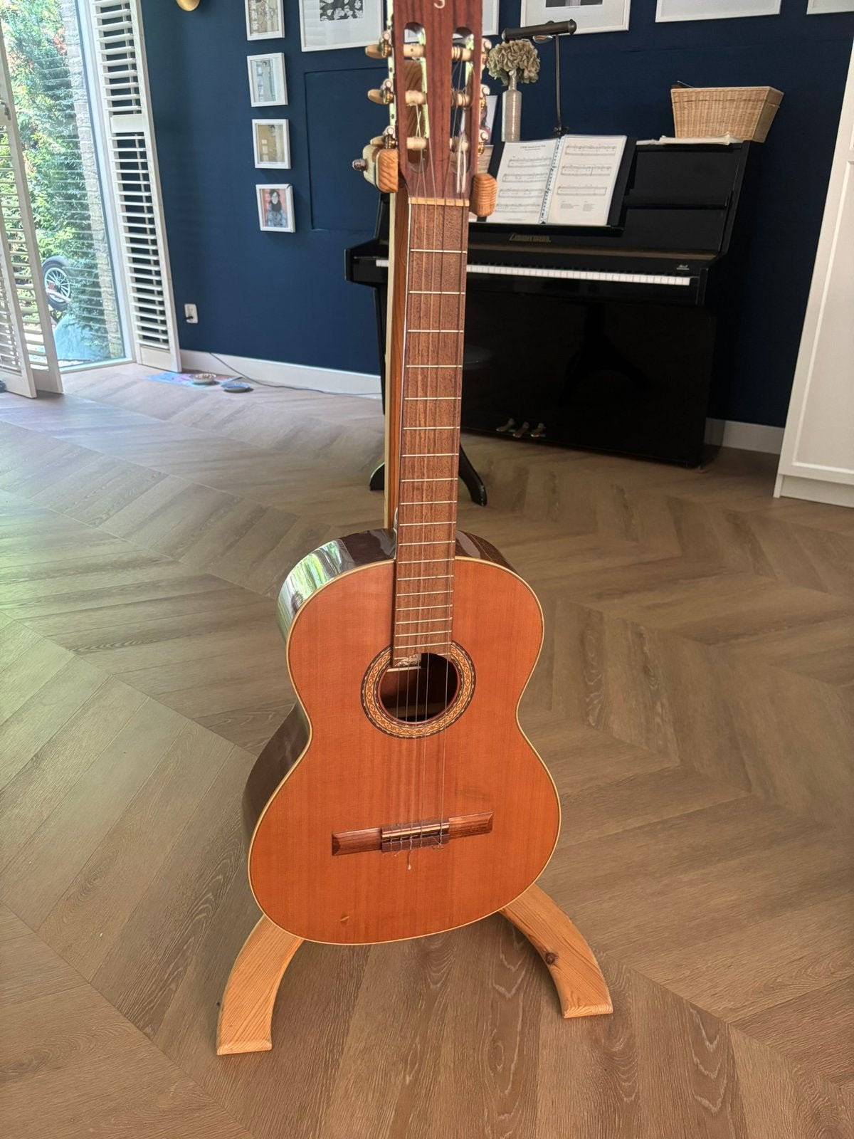 Mooie Spaanse Prudencio Saez gitaar te koop, Ophalen, Zo goed als nieuw, Klassieke of Spaanse gitaar, Met koffer