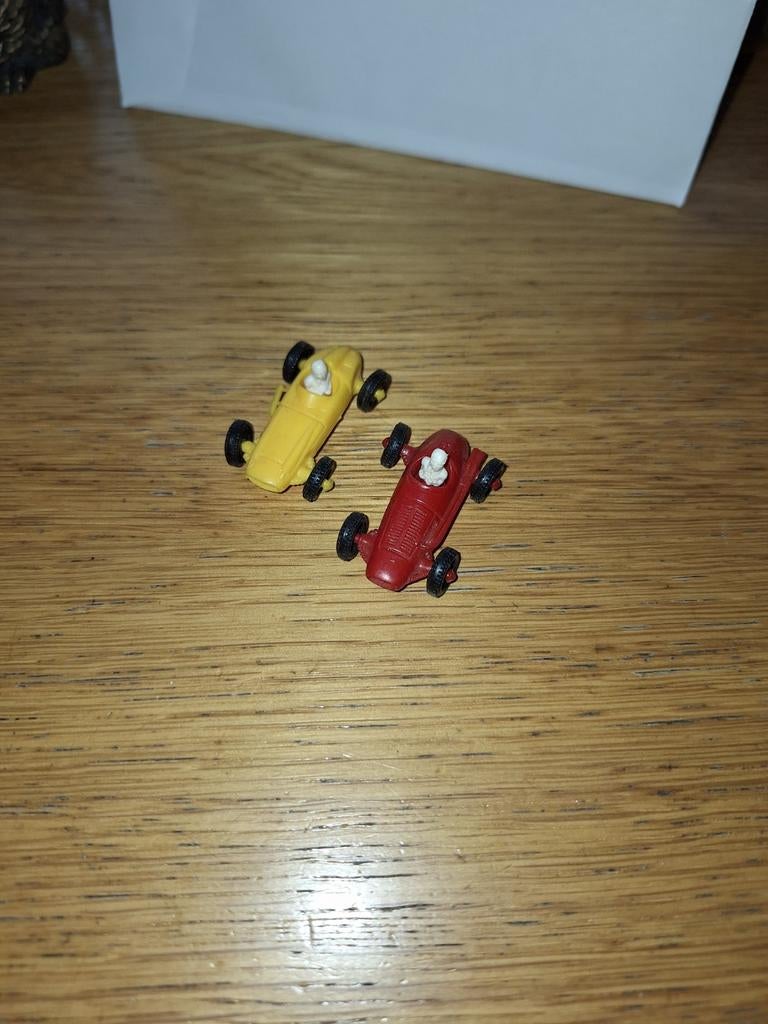 Set van 2 vintage mini race-autootjes, Ophalen of Verzenden, Gebruikt, Auto