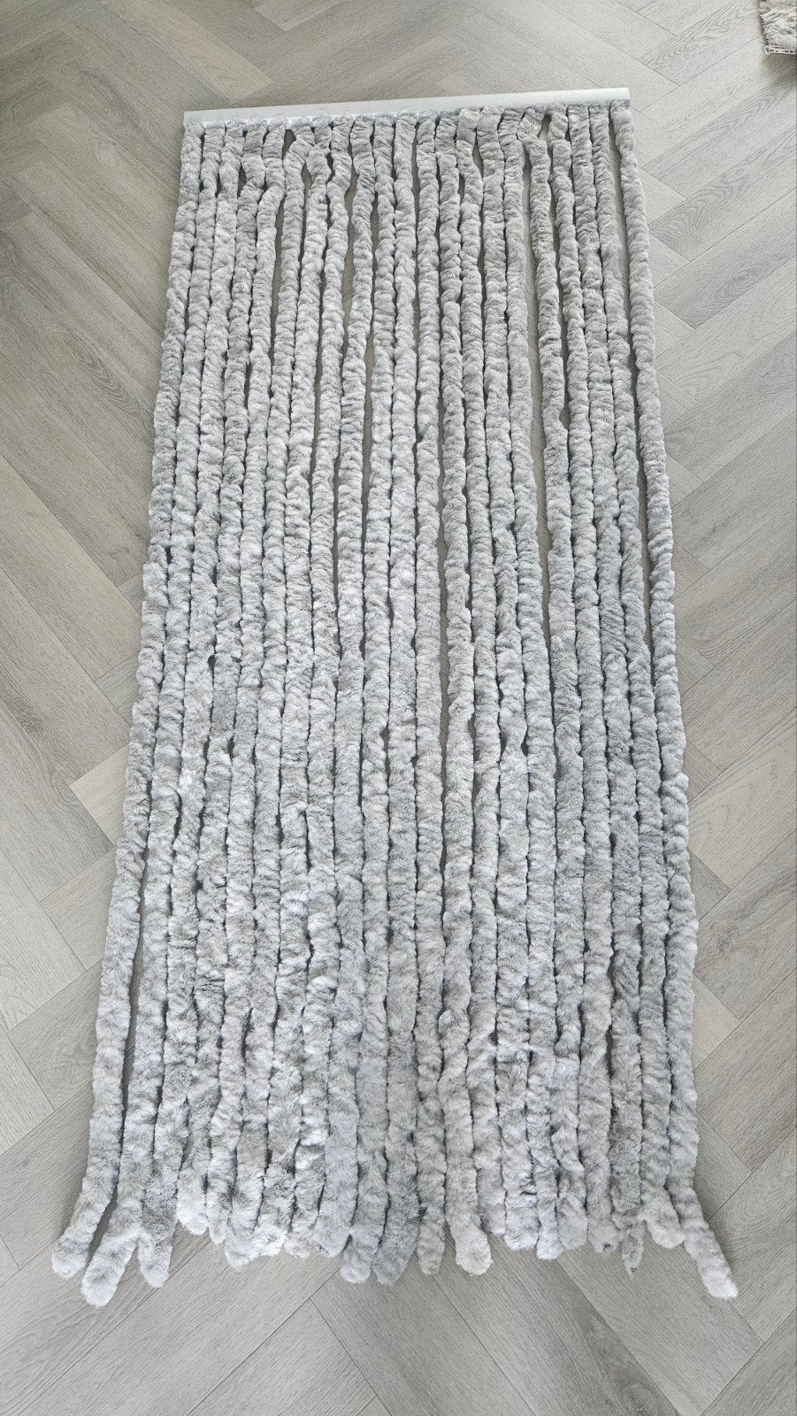 Vliegengordijn Kattenstaart Lichtgrijs 90x210 cm, 90 cm, 210 cm, Nieuw, Ophalen of Verzenden