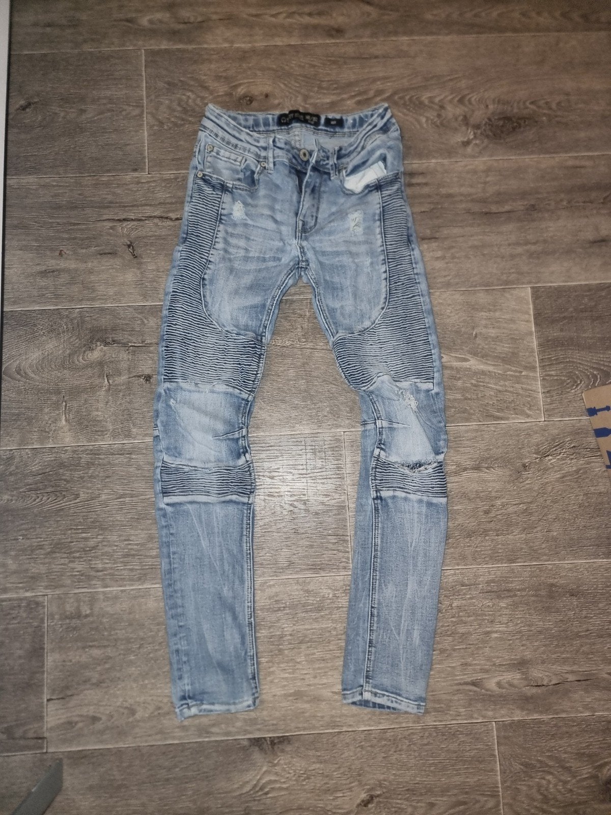 Stoere lichtblauwe skinny jeans van Street Rebel, Blauw, Overige jeansmaten, Zo goed als nieuw, Street Rebel