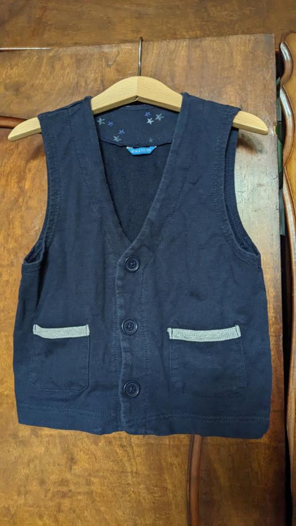 Gilet donkerblauw maat 122, Kinderen en Baby's, Ophalen of Verzenden, Hema, Jongen, Overige typen