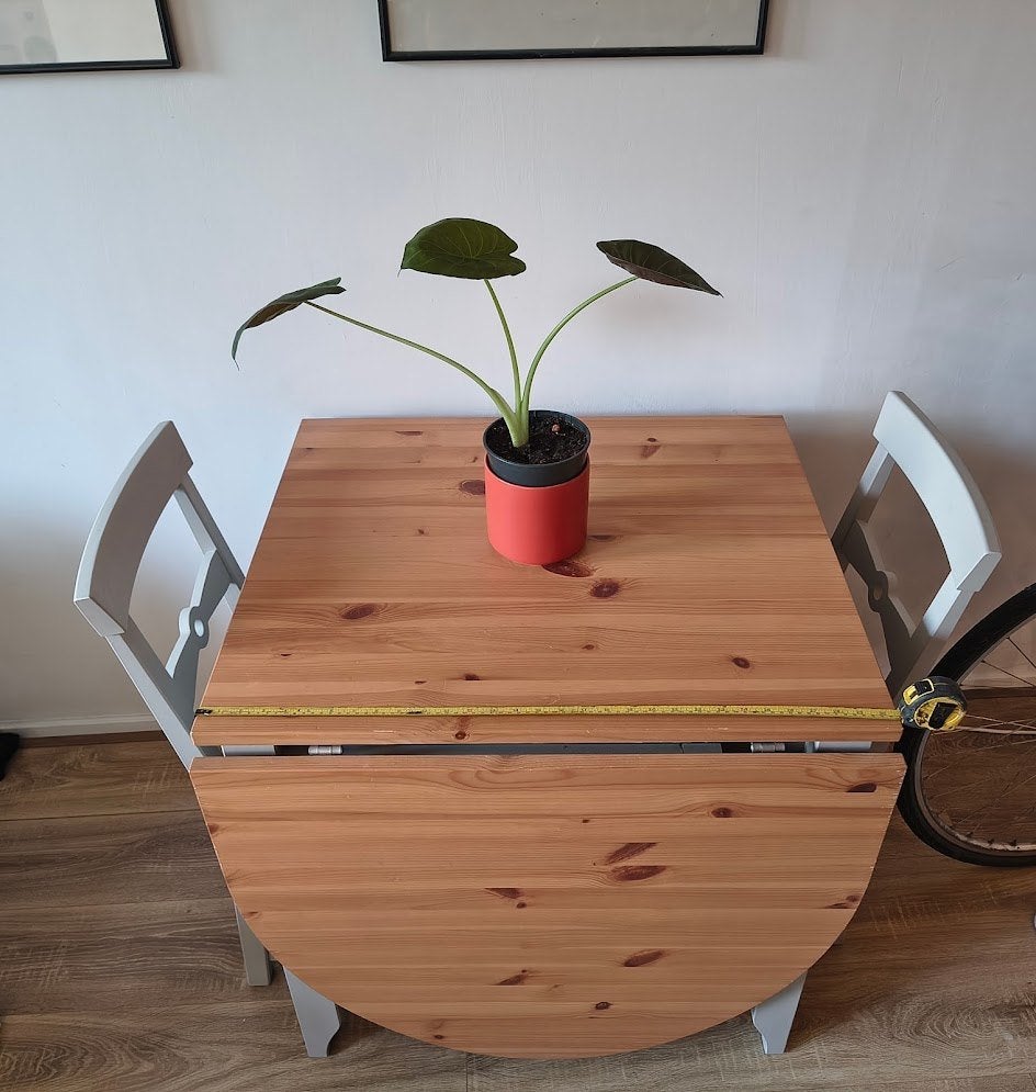 ikea Gamleby Klaptafel met twee stoelen, Ophalen, Gebruikt, 50 tot 100 cm, Opklapbaar