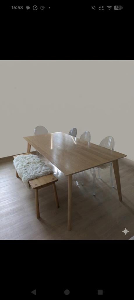 BoConcept Scandinavische eettafel eikenhout 100x200cm, Ophalen, Gebruikt, 100 tot 150 cm, Scandinavisch