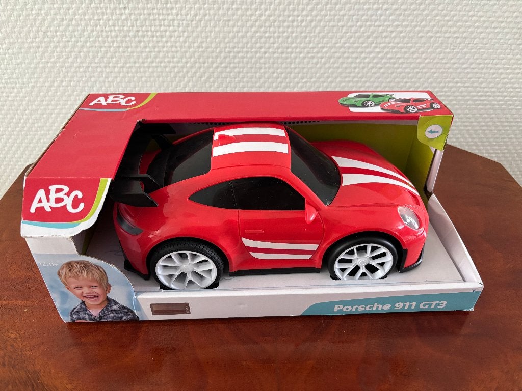 ABC Porsche 911 GT3 - Speelgoedvoertuig - 3+ - Rood., Ophalen of Verzenden, Nieuw