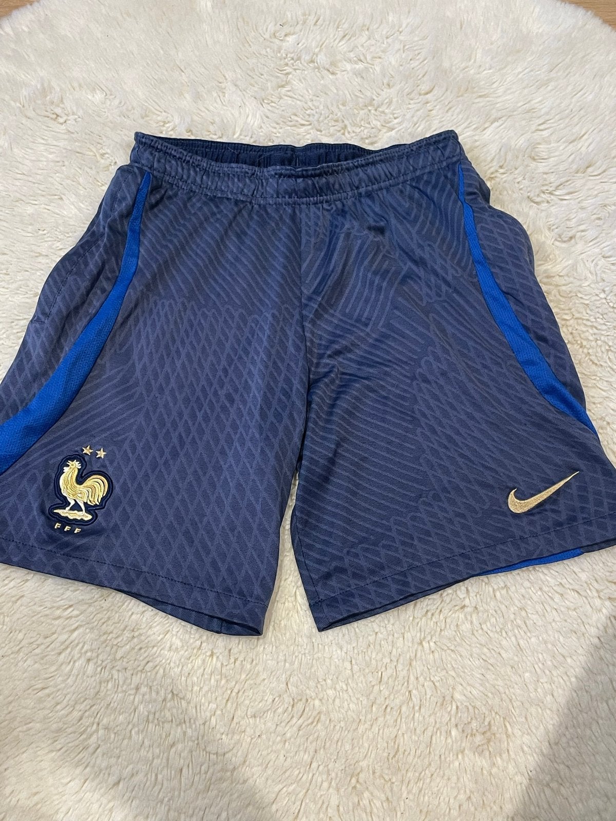 Nike FFF Dri-Fit Slim Fit Voetbalbroekje Maat S, Blauw, Ophalen of Verzenden, Zo goed als nieuw, Voetbal