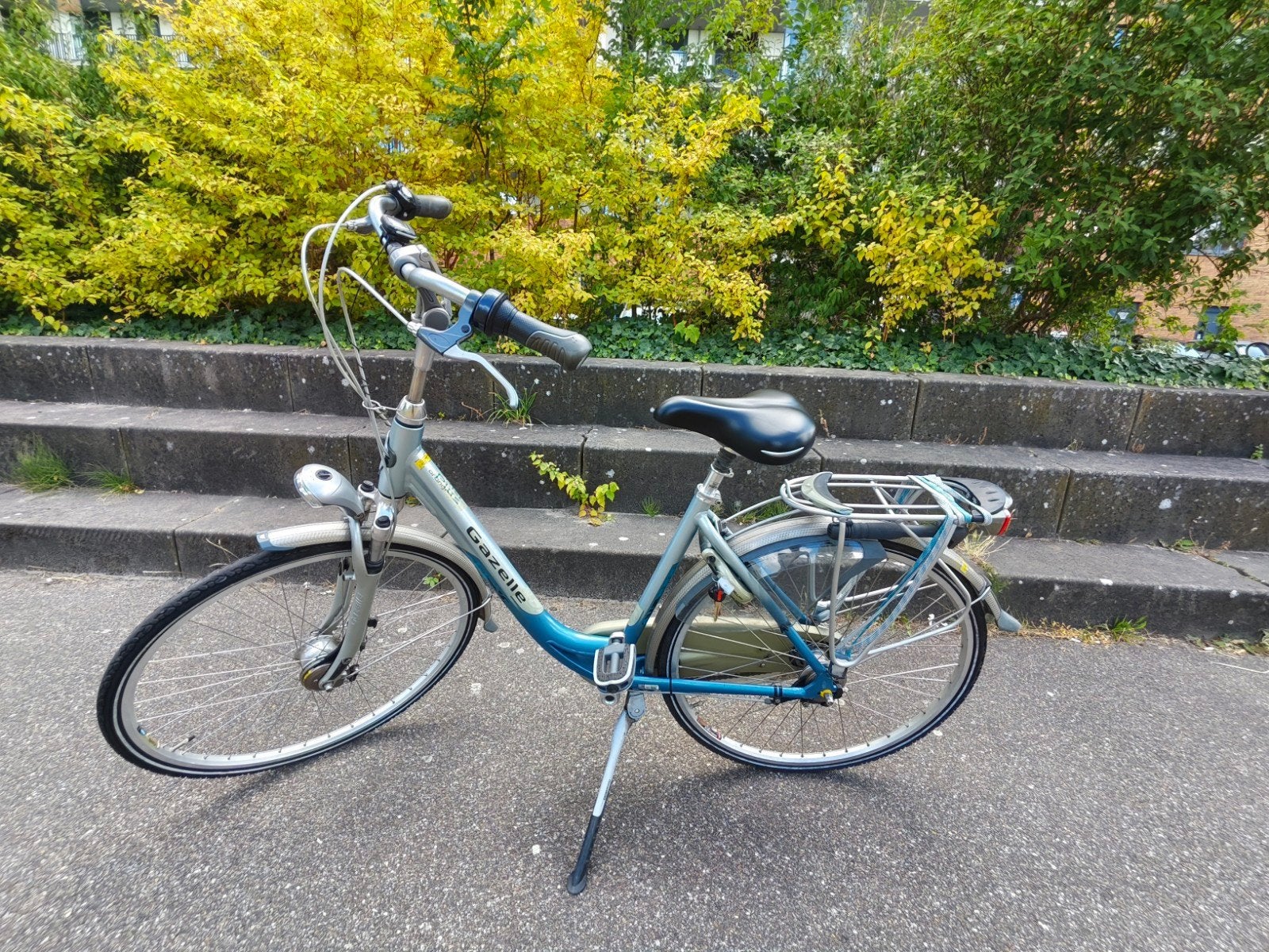 Gazelle orange plus damesfiets 49cm 28', Fietsen en Brommers, Elektrische fietsen, 47 tot 51 cm, Ophalen, Gebruikt, Gazelle