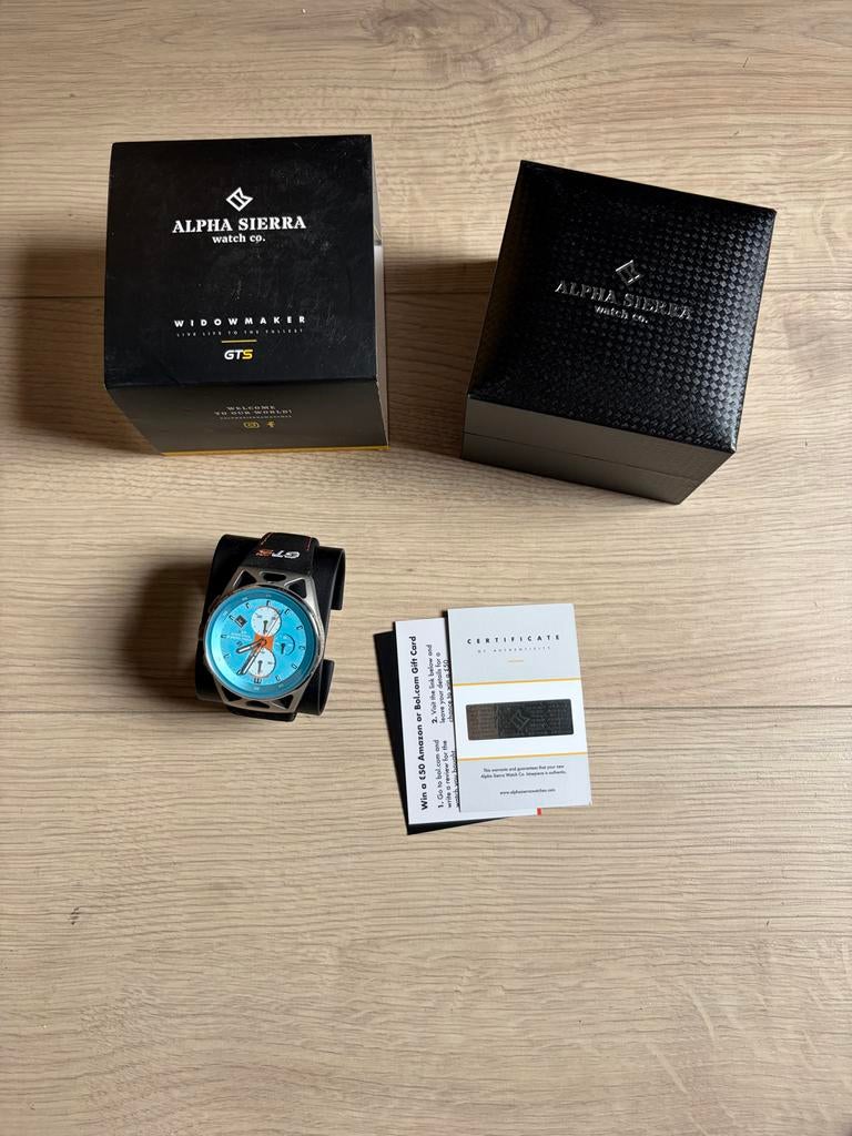 Alpha Sierra Widomaker GTS SB Herenhorloge, Overige merken, Staal, Polshorloge, Overige materialen