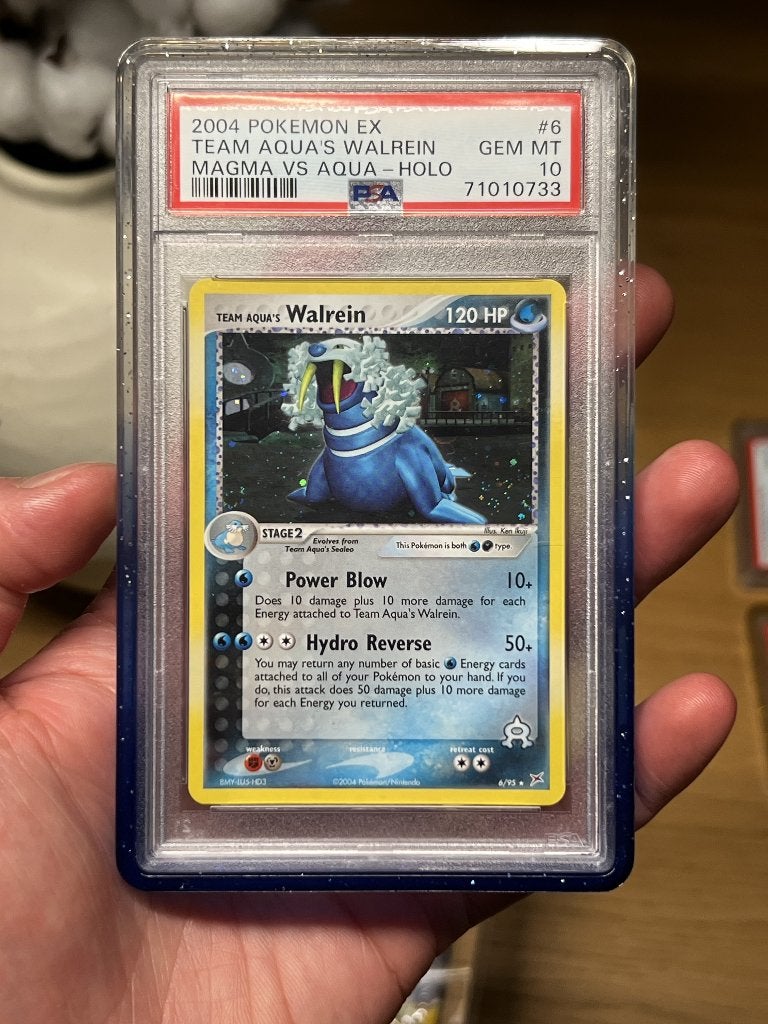 Pokemon Team Aqua's Walrein PSA 10, Ophalen of Verzenden, Zo goed als nieuw, Losse kaart, Foil
