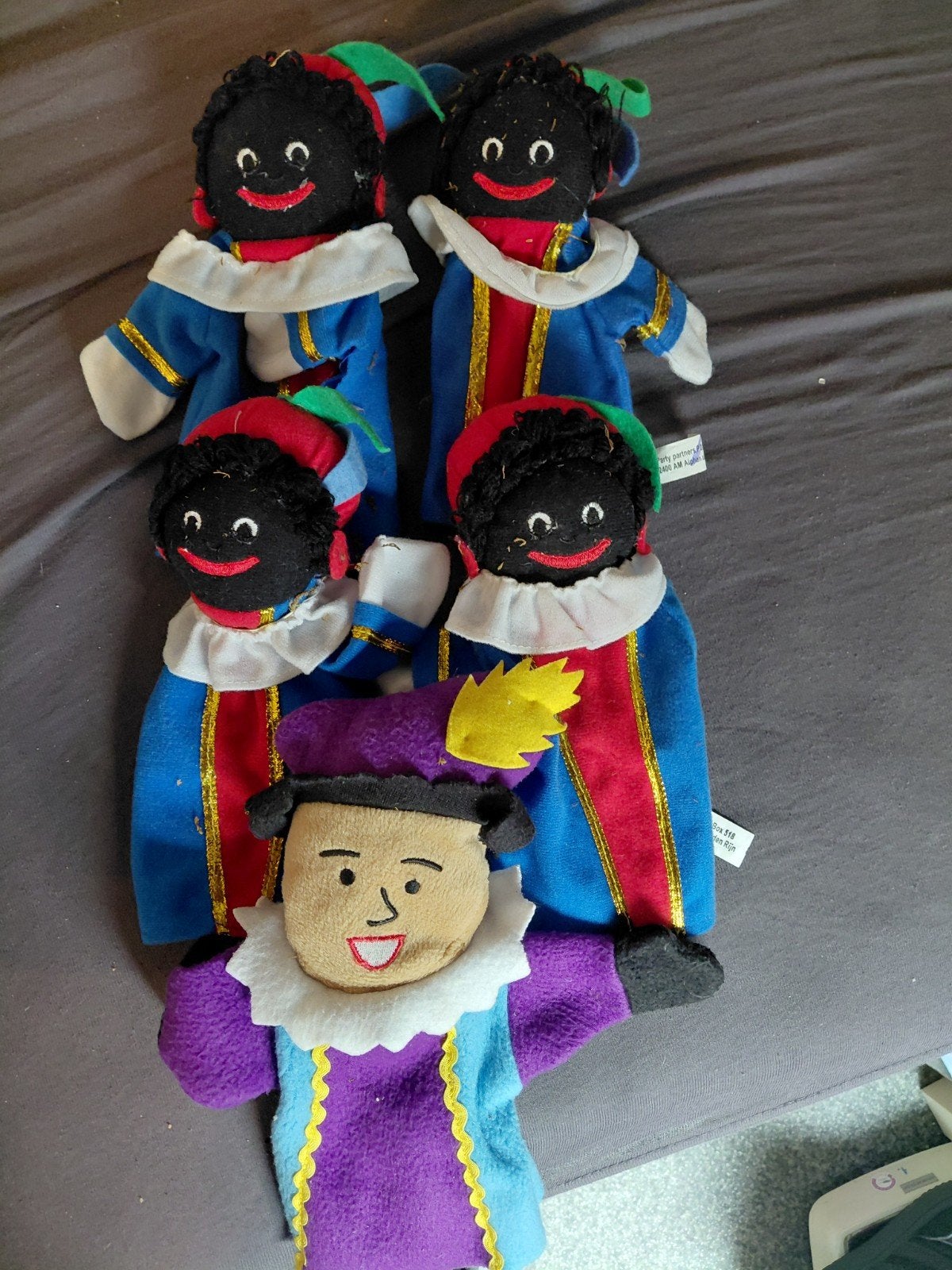 Set van 5 Zwarte Piet handpoppen, Ophalen of Verzenden, Overige typen