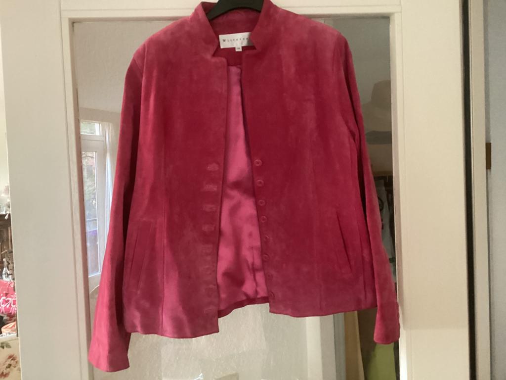 Suede Jasje maat 38 roze, Ophalen of Verzenden, Zo goed als nieuw, Maat 38/40 (M), Roze