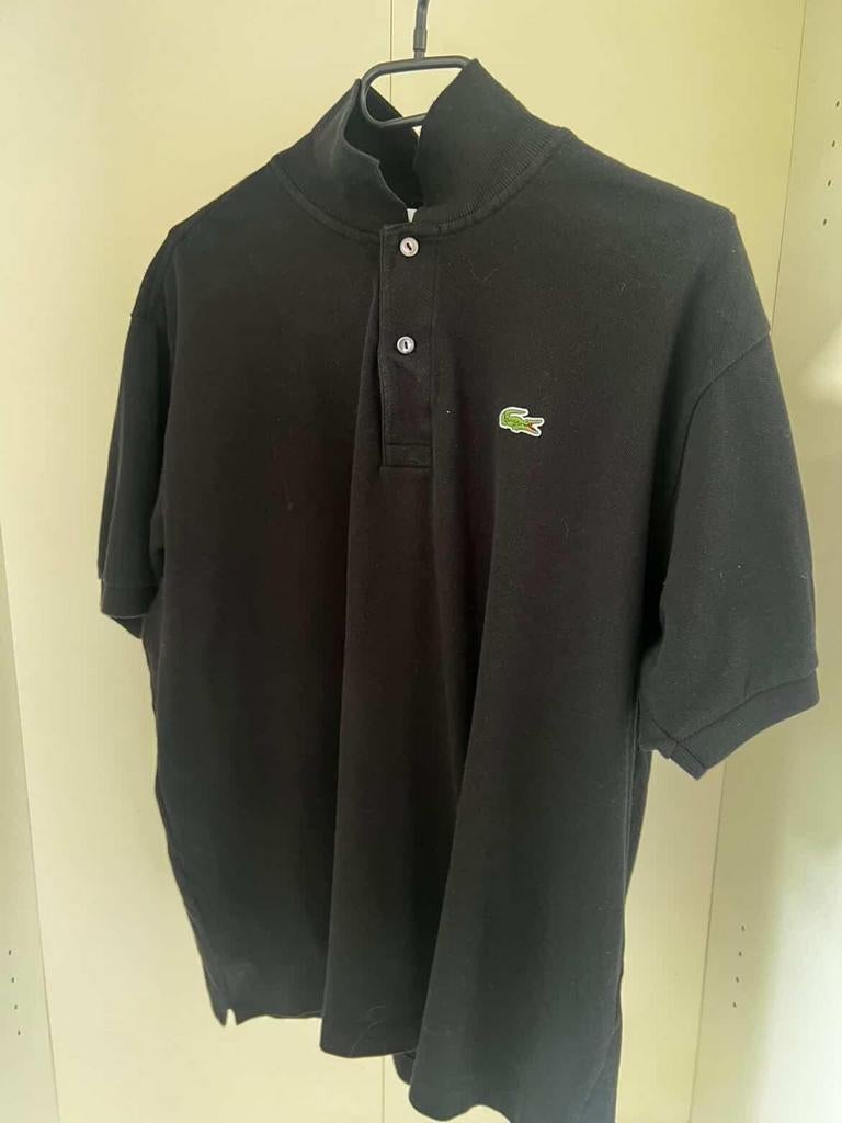 Lacoste Polo – Zwart | Maat M, Maat 48/50 (M), Ophalen of Verzenden, Zo goed als nieuw, Lacoste