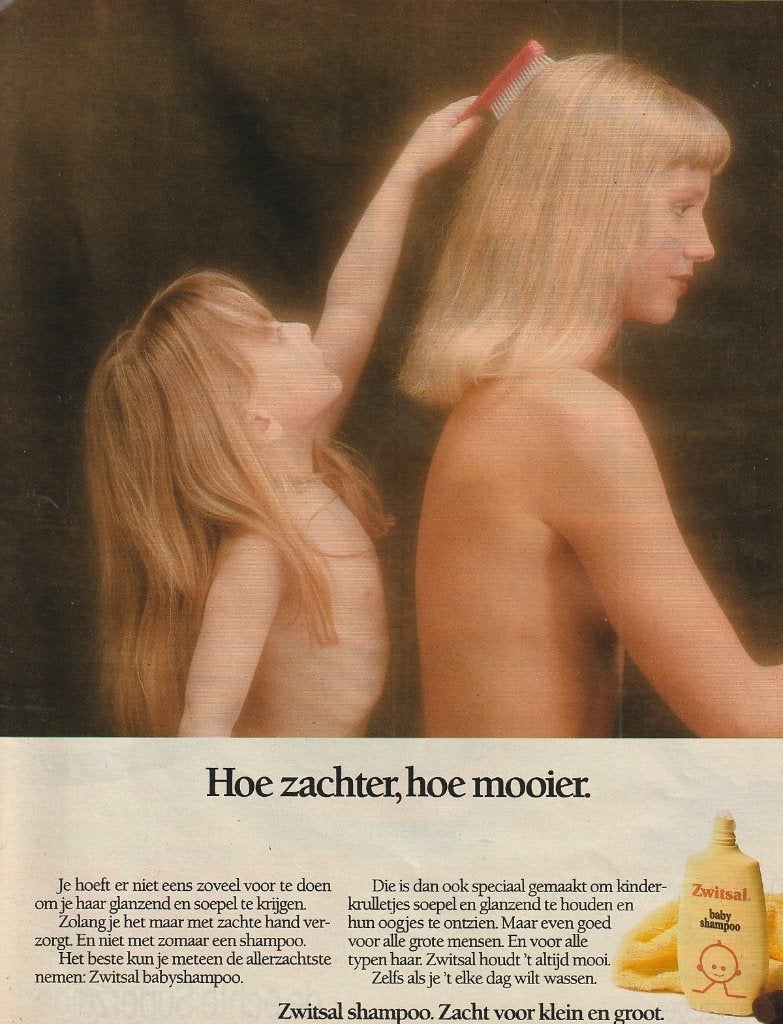 Retro reclame 1989 Zwitsal shampoo moeder met meisje, Verzamelen, Retro, Verzenden, Overige typen