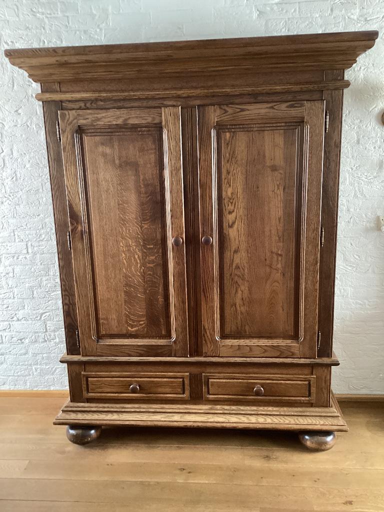 Toogkast, eiken kast, hoge kast, Ophalen, Gebruikt