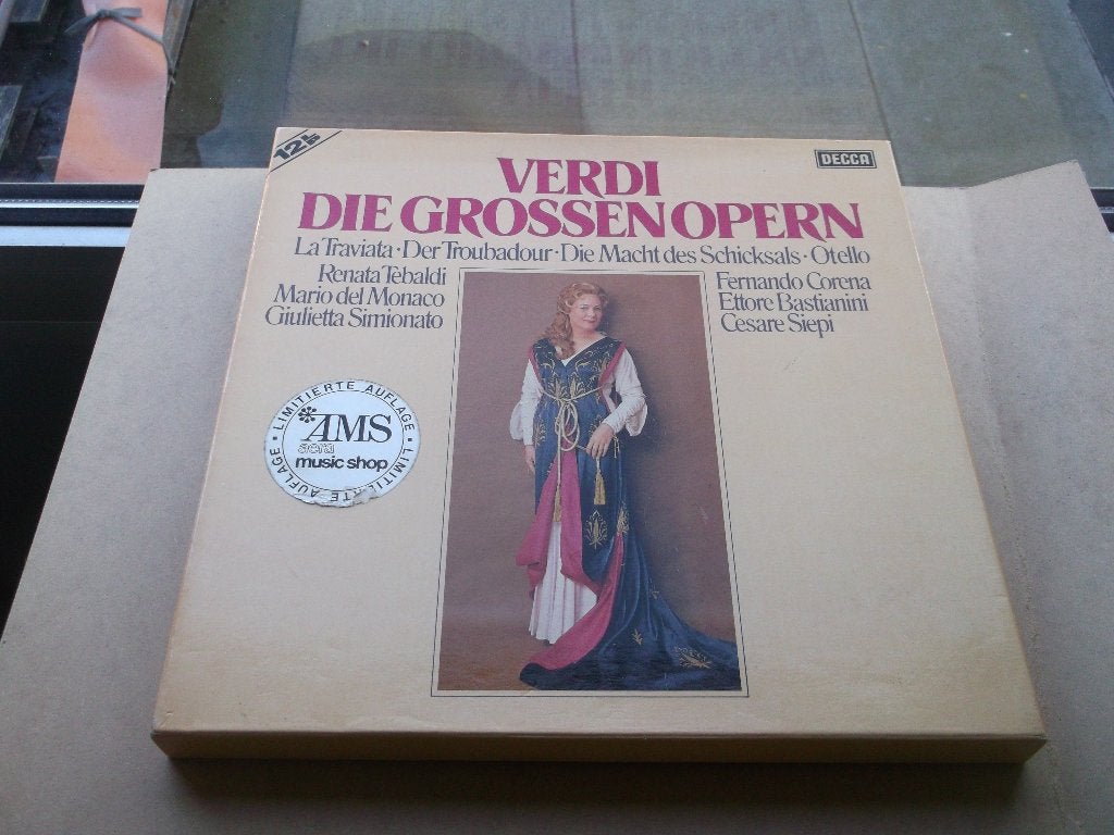 Verdi~Die Grossen Opern~4 opera's compleet~12LP, Opera of Operette, Ophalen of Verzenden, Zo goed als nieuw, 12 inch