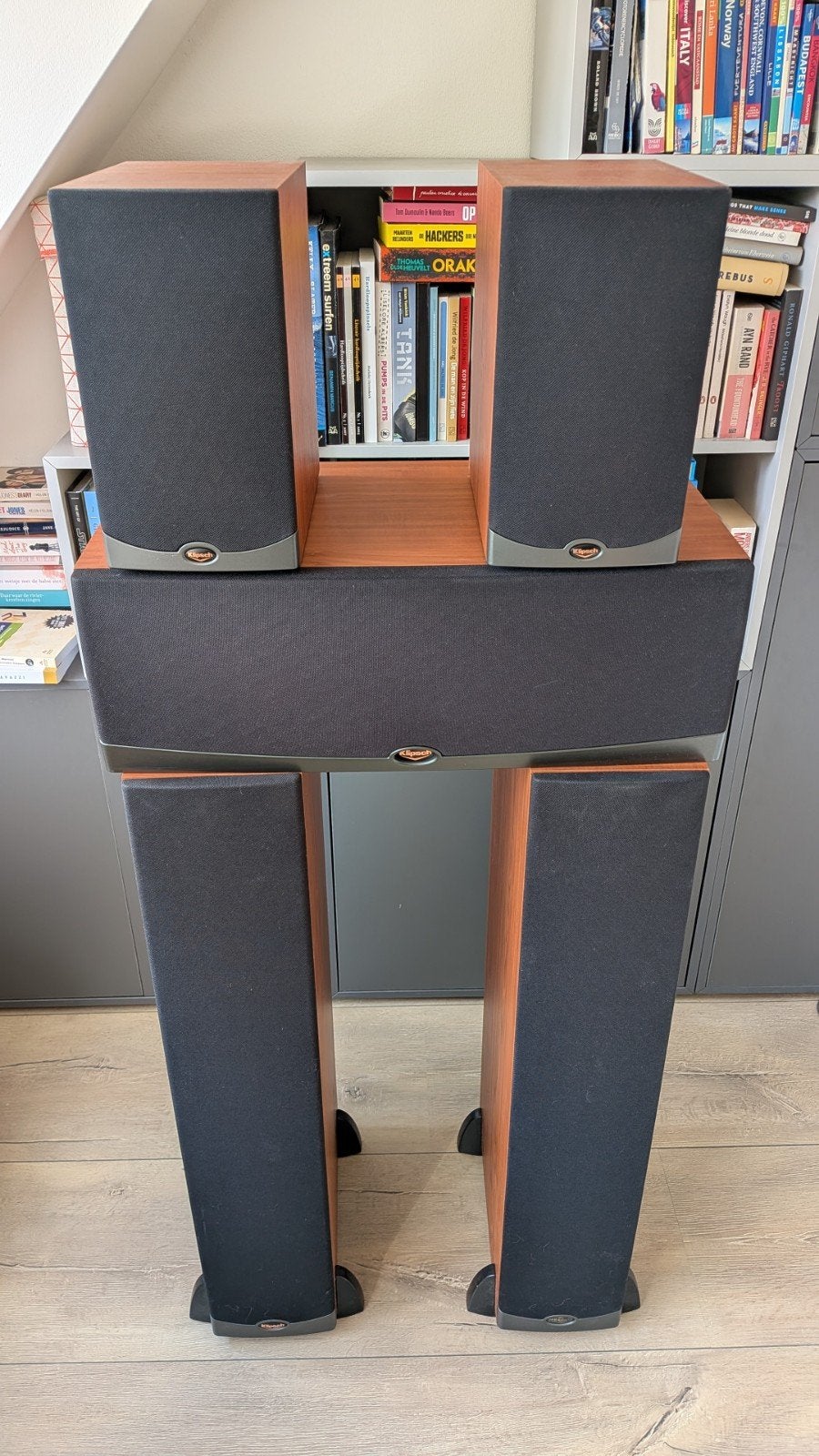 Klipsch Reference IV 5.0 Home Cinema Speakerset, Gebruikt, Surroundset, Geschikt voor surround/home cinema, Ophalen