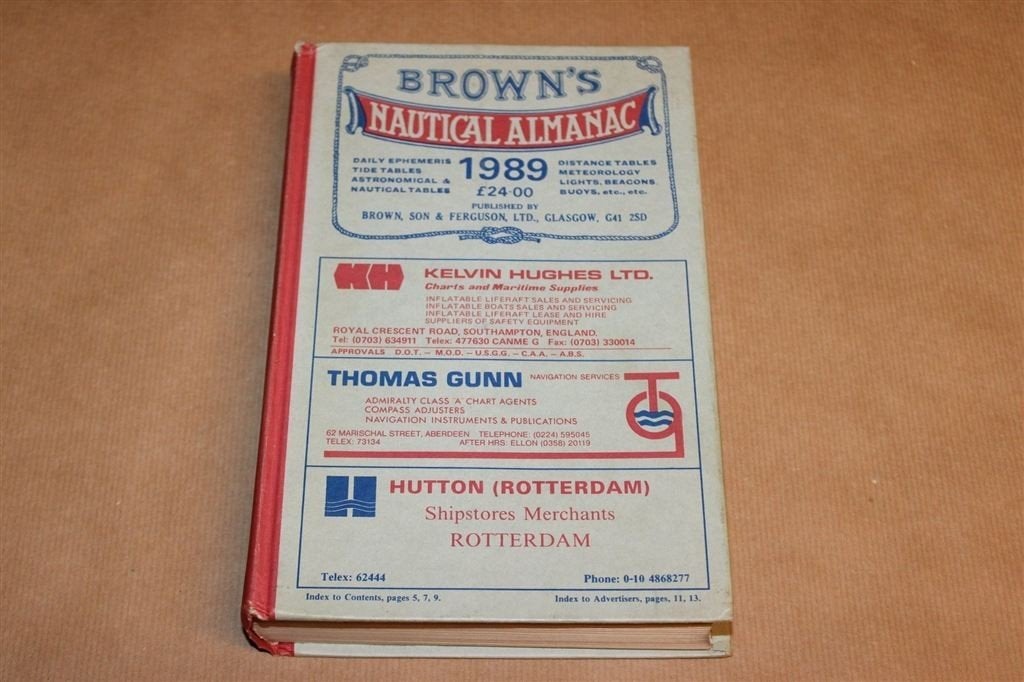 Browns Nautical Almanac 1989 — Getijtafels en Zeevaart, Verzamelen, Gebruikt, -, -, Ophalen of Verzenden