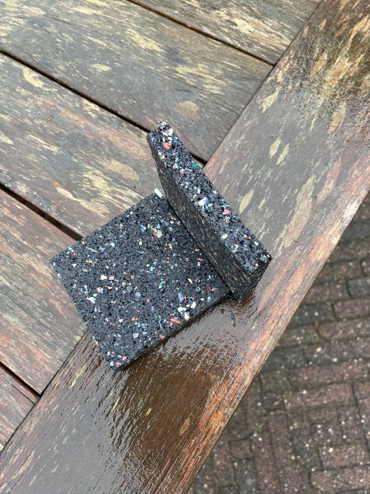 Rubber tegeldragers 10x10x1.5 cm 160 stuks, Tuin en Terras, Ophalen, Nieuw