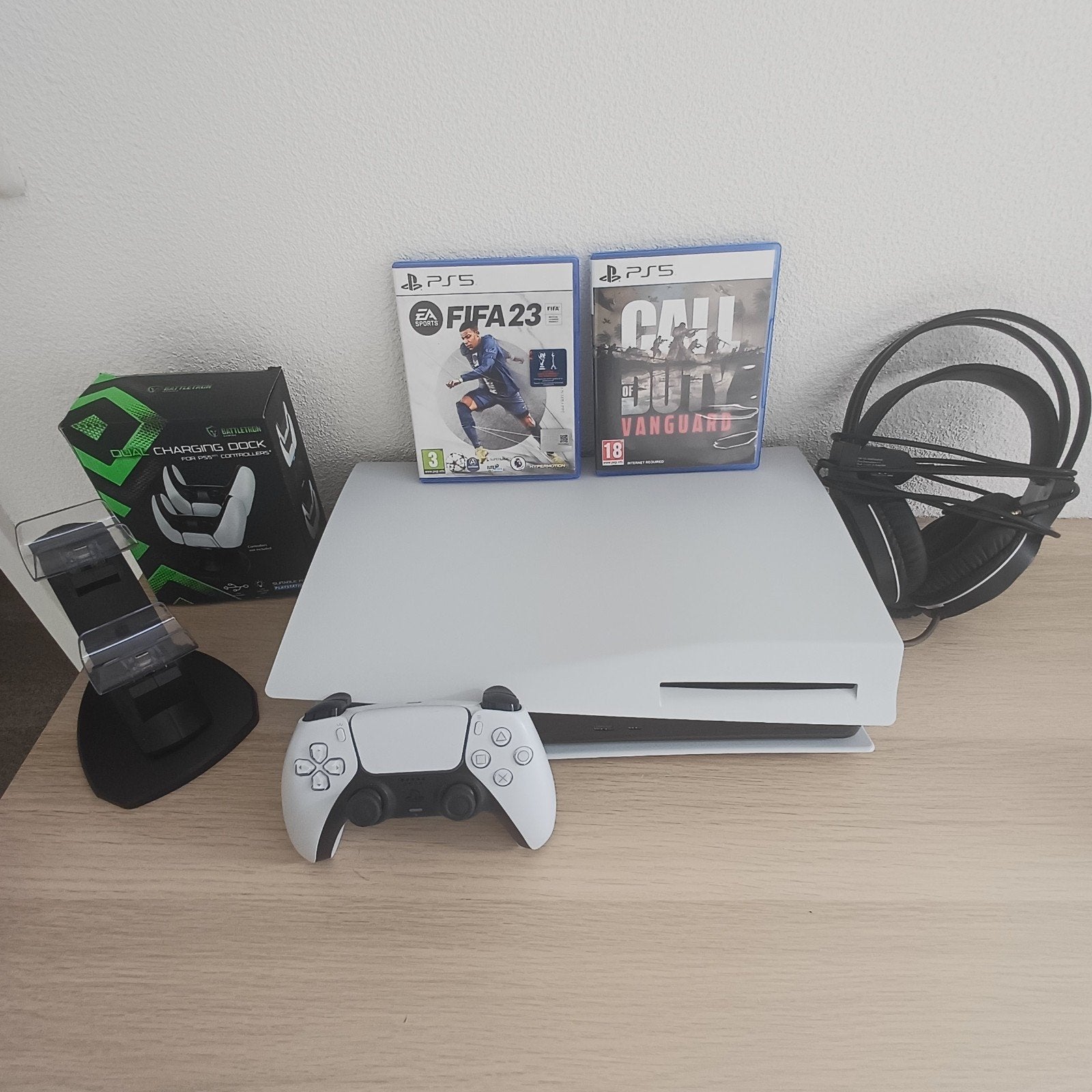 Sony PlayStation 5 (Disc Edition), Ophalen of Verzenden, Gebruikt, Met 1 controller, Met games