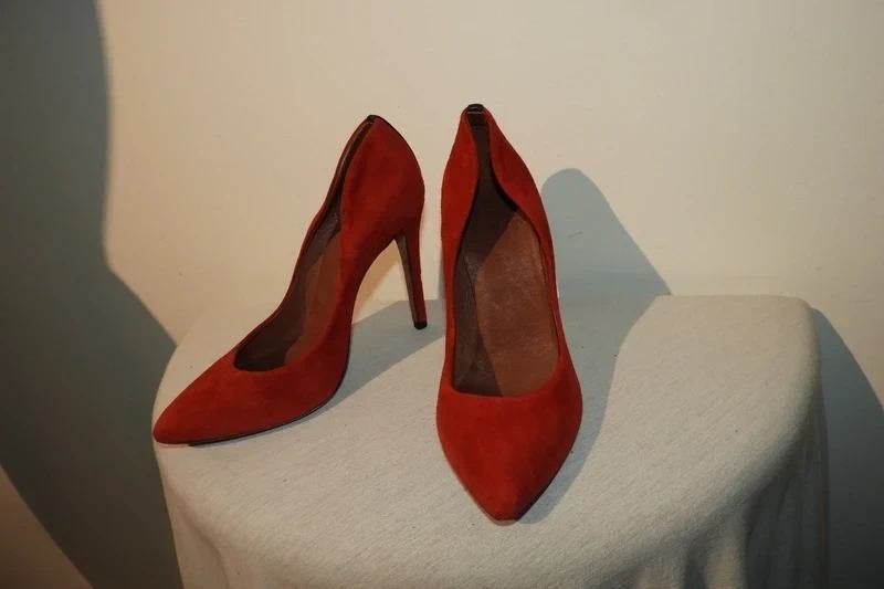 Iro nette cerise rode pumps golf deel naar achter mt 38, Pumps, Verzenden, Rood, Iro