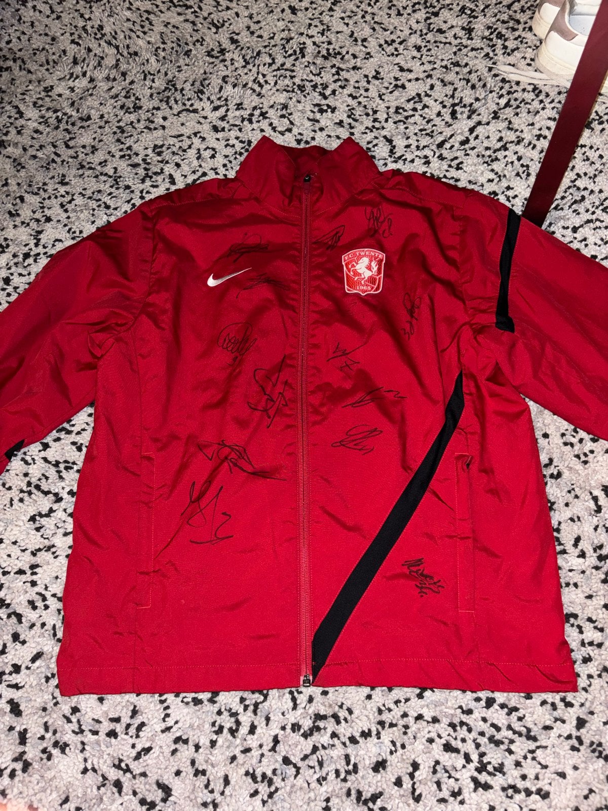 FC Twente Nike trainingsjack 2013/2014 handtekening tadic, Maat M, Ophalen of Verzenden, Zo goed als nieuw, Trainingspak
