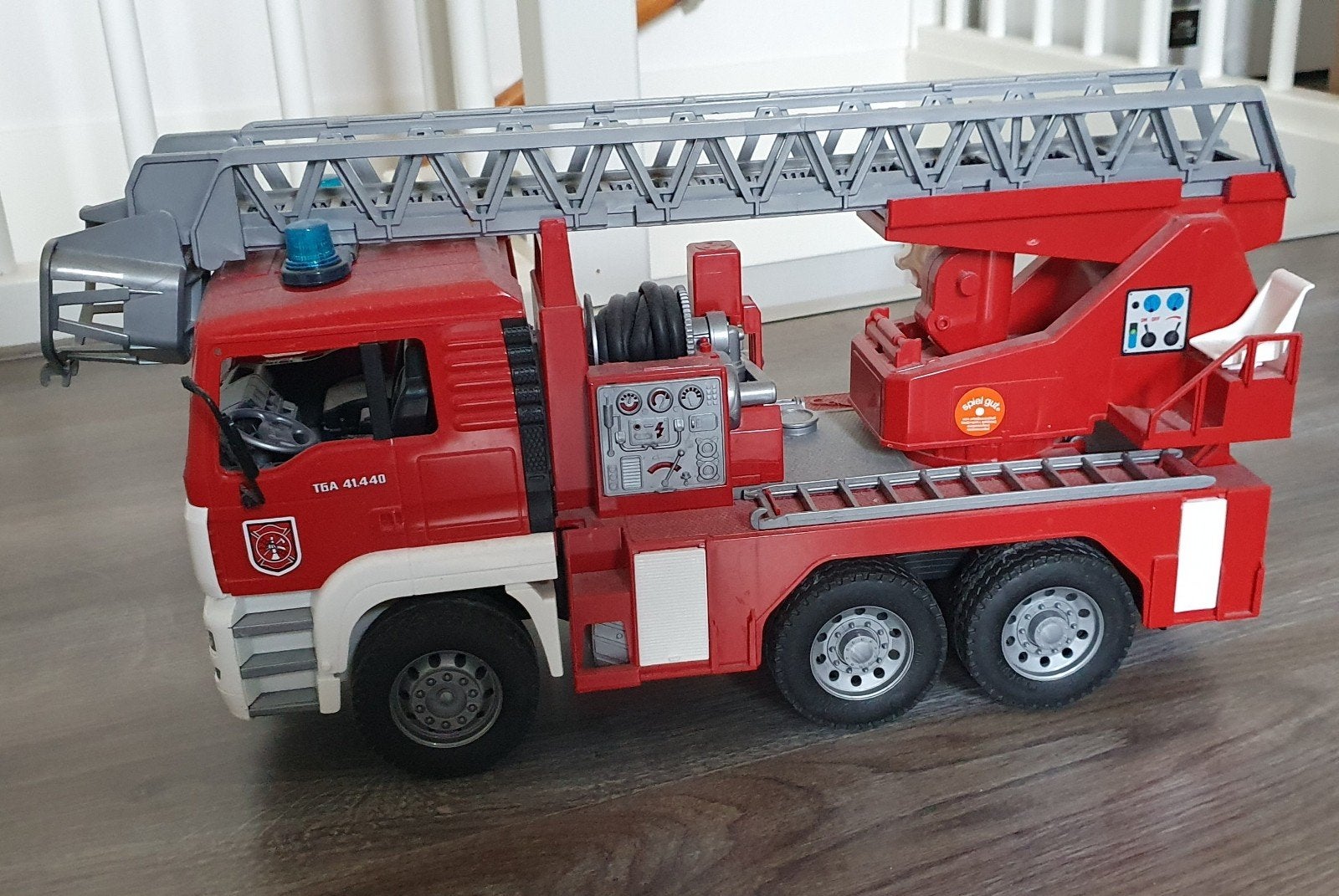 Bruder MAN Brandweer Ladderwagen, Ophalen, Gebruikt