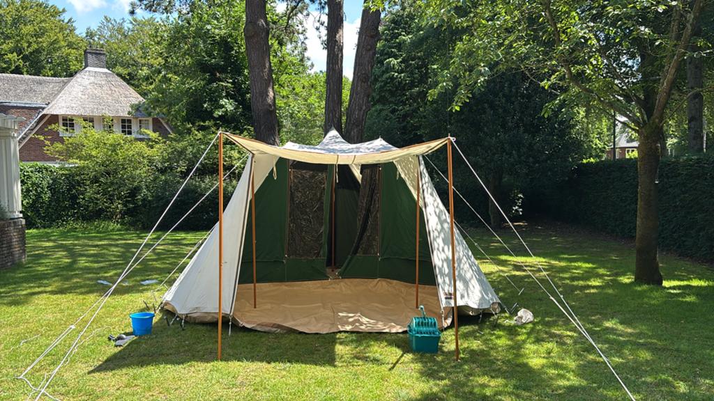 Holtkamper Utopia XL 6-persoons stormtent, Caravans en Kamperen, Tenten, Ophalen, Gebruikt, Tot en met 6