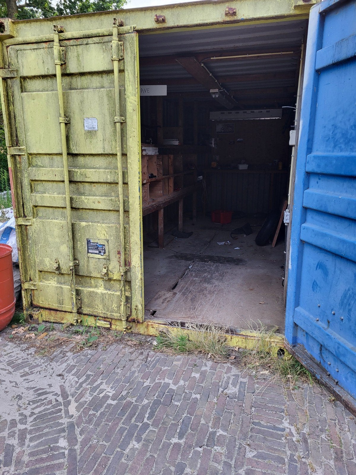 Nette waterdichte 20ft (6x2,5) container met stellingen, Ophalen