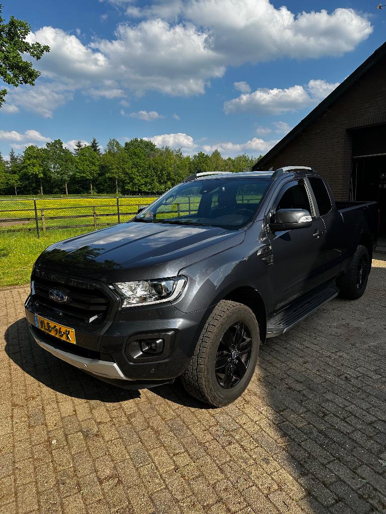 Ford Ranger 2021 blauw/Grijs 83.000km nette staat, EX-BTW, Auto's, Automaat, 2240 kg, 4 cilinders, Blauw